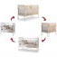 Lettino Evolutivo Co-Sleeping Pali Flippy Bianco Naturale (Trasformabile da Culla a Lettino a Divanetto a Poltroncina + 2 Materassi + Piumone Paracolpi)
