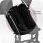 MoMi Grace Schwarzer Kinderwagen mit Tragerucksack – Fluggesellschaftszulassung