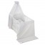 Lettino Alvi Jens Bianco + Materasso Diana + Set Tessile Little Dots Grey