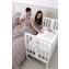 Lettino Erbesi Mini Stelline Bianco Tortora + Completo Tessile