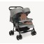 Passeggino Gemellare Joie Aire Twin Pebble con Parapioggia