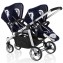 Passeggino Gemellare Brevi Ovo Twin Blu