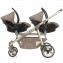Seggiolino Auto Trio Gemellare Brevi Ovo Twin Tortora