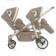 Passeggino Trio Gemellare Brevi Ovo Twin Tortora