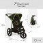 Hauck Runner Drei Räder Kinderwagen Schwarz Neongelb