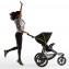 Hauck Runner Drei Räder Kinderwagen Schwarz Neongelb