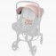 Set Cappotta + Spallacci Doona+ per Seggiolino Auto Blush Pink