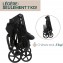 KOMBI-KINDERWAGEN Chicco Seety Boston Grey mit Kory Essential i-Size Black Autositz, Tragfähigkeit 22 kg
