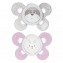 Chicco Physio Comfort Silikon Schnuller 2 Stück Beige Pink 0-6m