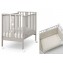 Lettino Erbesi Mini Stelline Bianco Tortora + Completo Tessile