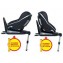 Autositz Foppapedretti Isofix Uniko i-Größe 40-95 cm Schwarz