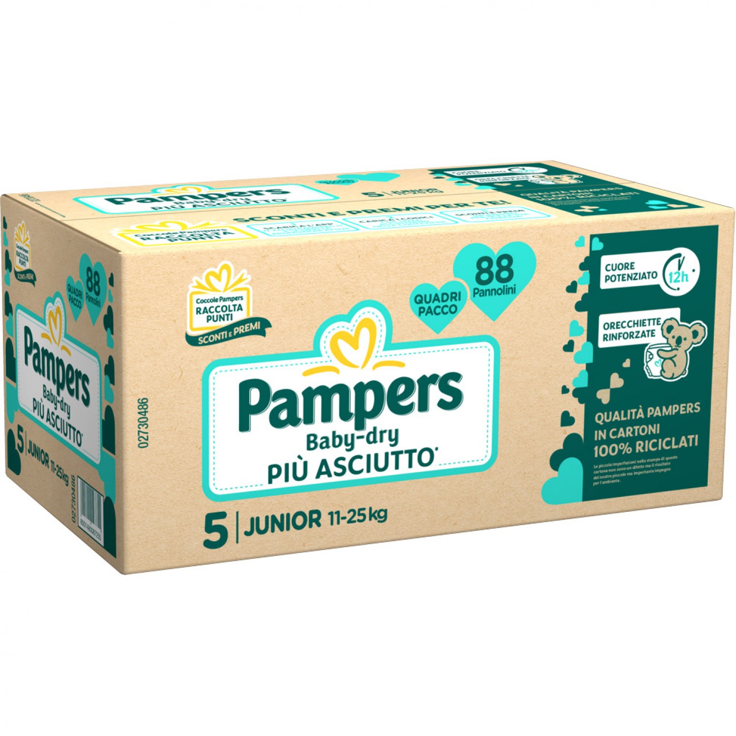 Image of Pampers Baby Dry Junior 11-25 kg maat 5 (88 stuks)